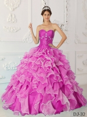 New Styles In Fuchsia A-Line / Princess Sweetheart With Beading Quinceanera Dress New Styles In Fuchsia A-Line / Princess Sweetheart With Beading Quinceanera Dress