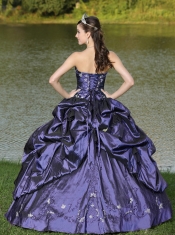 Perfect Custom Size Strapless Quinceanera Dress Beaded Decorate With Blue
