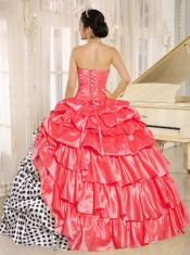 Popular Multi-color Pick-ups Strapless 2013 Pretty Quinceanera Dresses