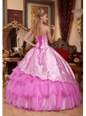 Popular Pink Sleeveless Ball Gown Sweetheart Floor-length 2014 Spring Quinceanera Dresses