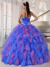 Popular Sweetheart Classical Style Quinceanera Dresses with Appliques and Ruffles