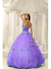 Purple Ball Gown 2013 15th Birthday Dresses For Custom Made Appliques Decorate Bodice
