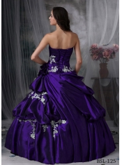 Quinceanera Dress Ball Gown Strapless With Taffeta Appliques Quinceanera Dress In New Styles
