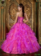 Quinceanera Dress In Multi-Color Ball Gown Strapless With Organza Beading and Ruffles In New Styles