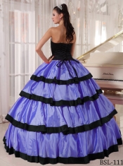 Sweet 16 Dresses In Colourful Ball Gown Strapless With Floor-length Taffeta