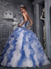 Sweet Ball Gown Sweetheart Pretty Quinceanera Dresses with Taffeta and Organza Appliques Colorful