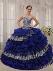 The Brand New Style Blue Ball Gown Sweetheart Floor-length 2014 Spring Quinceanera Dresses