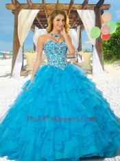 2014 Fashionable Coral Red Quinceanera Dresses with Appliques and Ruffles