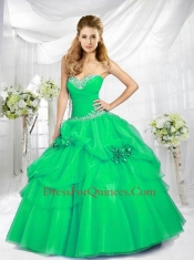 2014 Fashionable Sweetheart Blue Quinceanera Dresses with Beading
