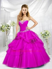 2014 Fashionable Sweetheart Blue Quinceanera Dresses with Beading