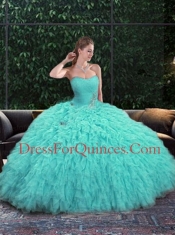 2014 Wonderful Sweetheart Lavender Quinceanera Dresses with Ruffles