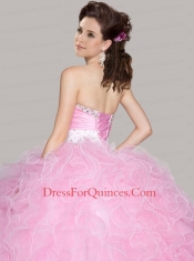 Best Sweetheart Beaded Decorate Quinceanera Dresses with Ruffles for 2015