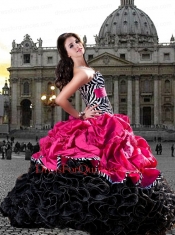 2015 Hot Sale Fashionable Sweetheart Ruffled Pretty Quinceanera Dresses