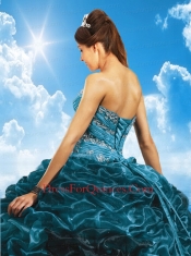 Lovely Fuchsia Quinceanera Dresses with Beading and Pick-ups for 2014