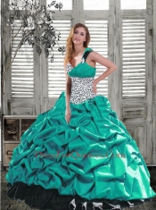 Luxurious Leopard Multi-color Dresses For Quinceanera with Beading and Pick-ups