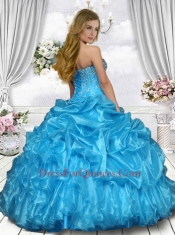 2014 Beautiful Sweetheart Beading Sweet 16 Dress in Blue