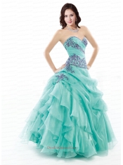 2014 Cheap Ruffled Layers and Appliques Sweet 16 Dress