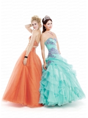 2014 Cheap Ruffled Layers and Appliques Sweet 16 Dress