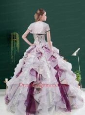 2014 Customize Autumn Multi-color Beading Quinceanera Dresses