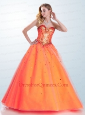 2014 The Most Popular Hot Pink Quinceanera Dress with Beading and Sequins