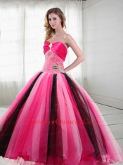 2015 Unique Sweetheart Beading Quinceanera Dresses in Multi-color