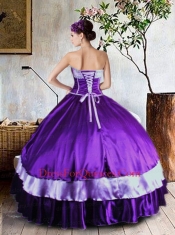 Brand New Purple Quinceanera Dresses with Bowknots and Beading