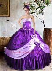 Brand New Purple Quinceanera Dresses with Bowknots and Beading