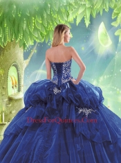 Cheap Sweetheart Beading and Pick-ups Quinceanera Dresses in Hot Pink