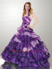 Luxurious Multi-color Dresses For Quinceanera with Beading and Ruffles For 2014