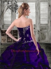 Luxurious Sweetheart Turquoise Quinceanera Dress with Appliques and Pick Ups