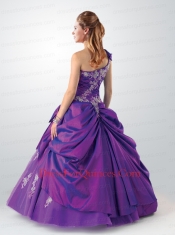 New Arrival One Shoulder Quinceanera Dress with Appliques and Beading