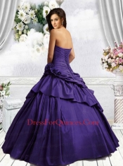 New Sweetheart Coral Red Quinceanera Dresses with Hand Made Flower