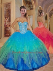 Special Sweetheart Beading Quinceanera Dresses in Multi-color