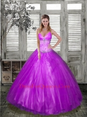 2014 Affordable V-Neck Yellow Quinceanera Dresses with Beading
