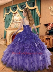 2014 Exclusive Pink Quinceanera Dress with Beading and Ruffles