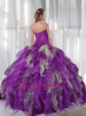 2014 Fashionable Appliques and Ruffles Sweet 16 Dresses in Multi-color