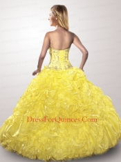 2014 Most Popular Red Quinceanera Dress with Appliques and Ruffles