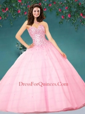 2014 The Super Hot Bbay Pink Quinceanera Dress with Beading