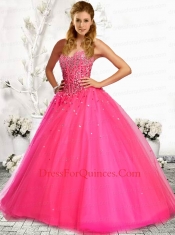 2015 Fashionable Beading and Sequins Blue Quinceranera Dress