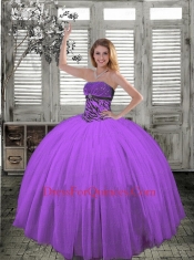 2015 Strapless Beaded Decorate Quinceanera Gown in Spring Green