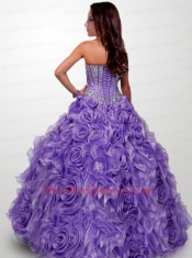 Customize Sweetheart Beading Quinceanera Dresses in White For 2015