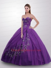 Simple Princess Sweetheart Appliqued Quinceanera Dresses in Purple Simple Princess Sweetheart Appliqued Quinceanera Dresses in Purple