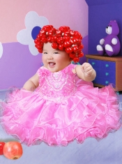 2015 Popular Off the Shoulder Little Girl Dress with Beading