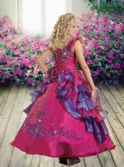 Beautiful Ball Gown Appliques Ankle-length Little Girl Pageant Dress