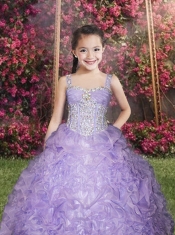 2014 Ball Gown Sweetheart Pretty Rose Pink Little Gril Pageant Dress