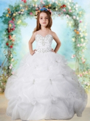 2014 Sweet Sweetheart Little Girl Pageant Dresses with Beading