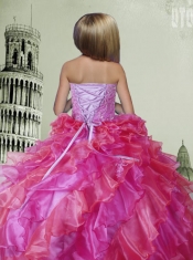 Brand New Ball Gown Little Girl Pageant Dresses Beading and Ruffles Floor-length