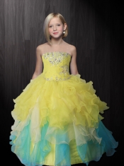 Brand New Beading Ball Gown Little Girl Pageant Dresses Sweetheart Floor-length