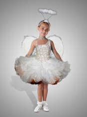 Exquisite Turquoise Asymmetrical Mini-length Beading and Ruffles Little Girl Dress for 2014