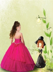 Luxirious Halter Top Hot Pink Little Girl Pageant Dress with Beading and Ruching